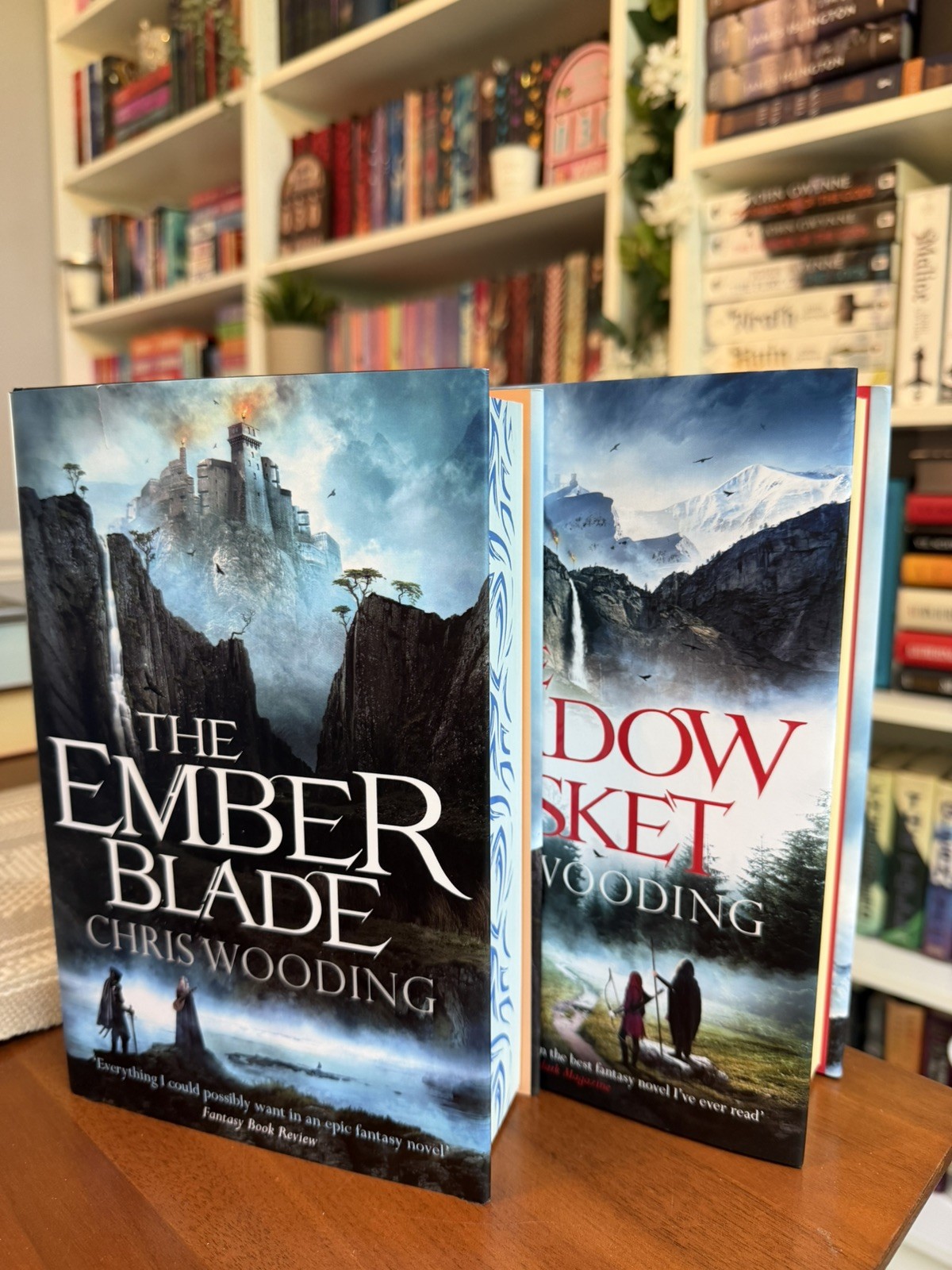 Slight Damage SIGNED Chris Wooding Ember Blade & Shadow Casket Broken Binding
