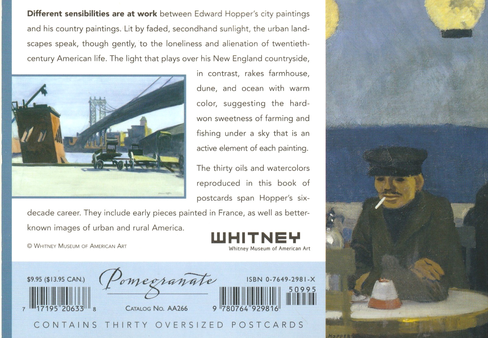 Edward Hopper : A Book of 30 Postcards by Whitney Museum of American Art, 2004