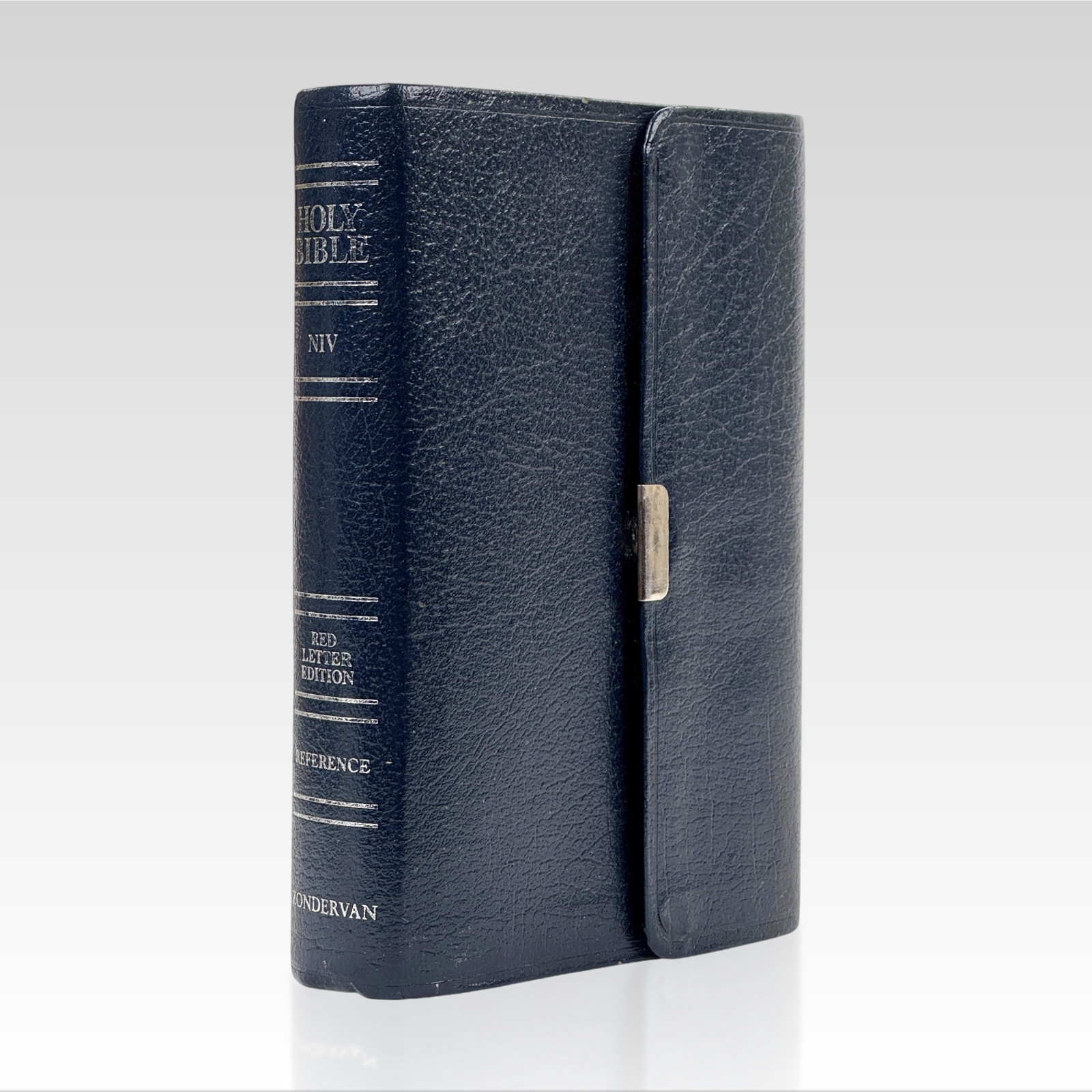 1989 The Holy Bible. NIV. Reference. Red Letter Ed. Blue Bonded Leather