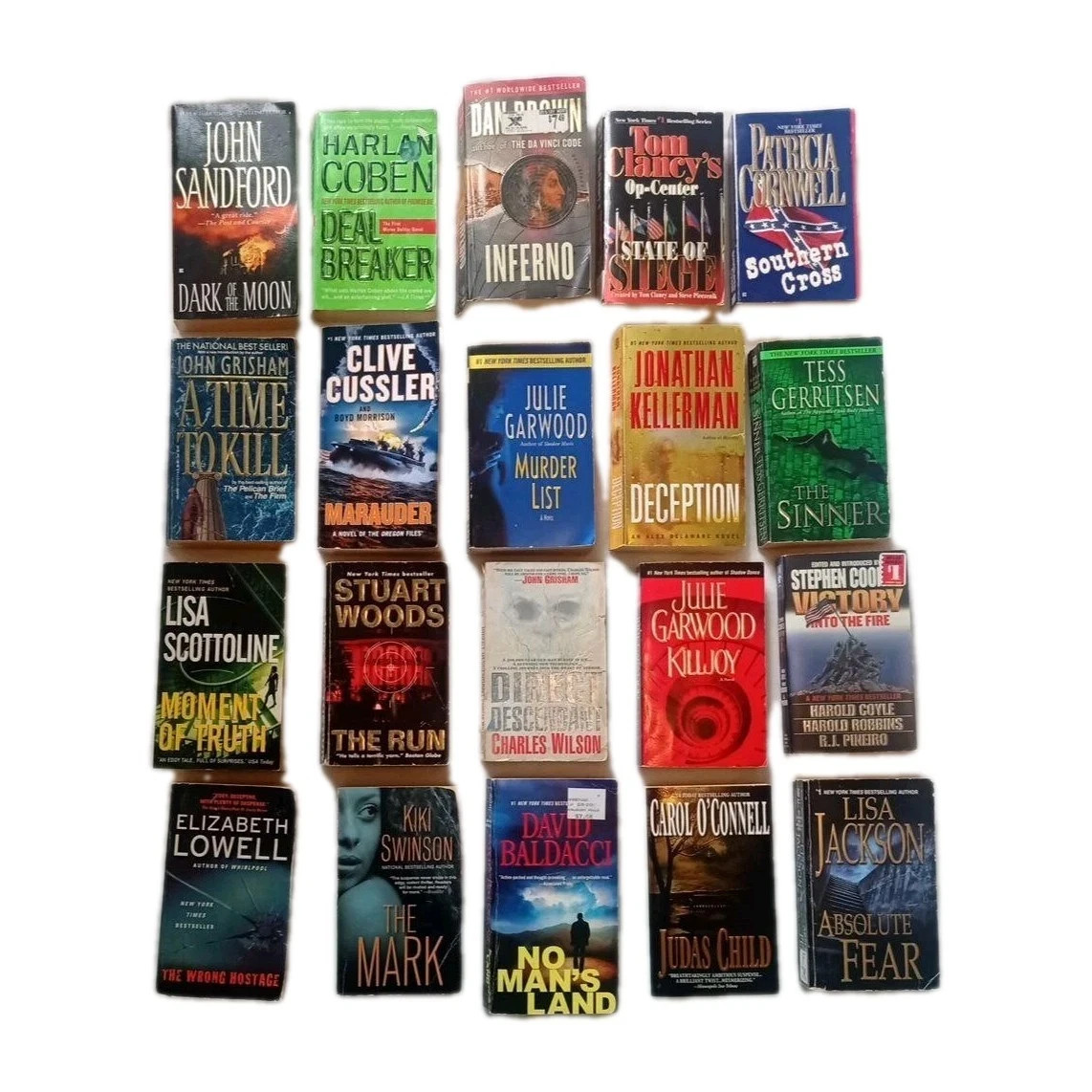 ⭐ Cheap Lot of 9 Thriller Paperbacks – Sale Price