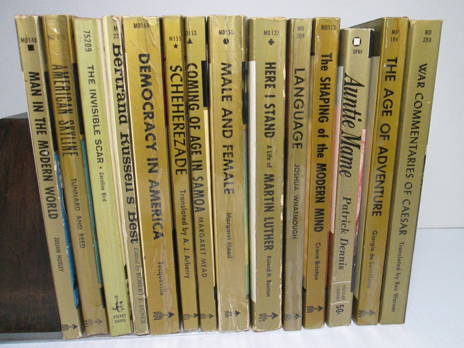 Mentor New American Library Vintage Paperback Book Lot 1960s Classics Decor PPBK
