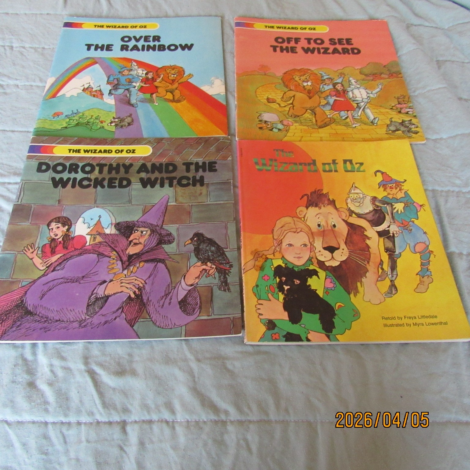 Lot 4-Troll Assoc Books-The Wizard of Oz-Off to See the Wizard-Over the Rainbow