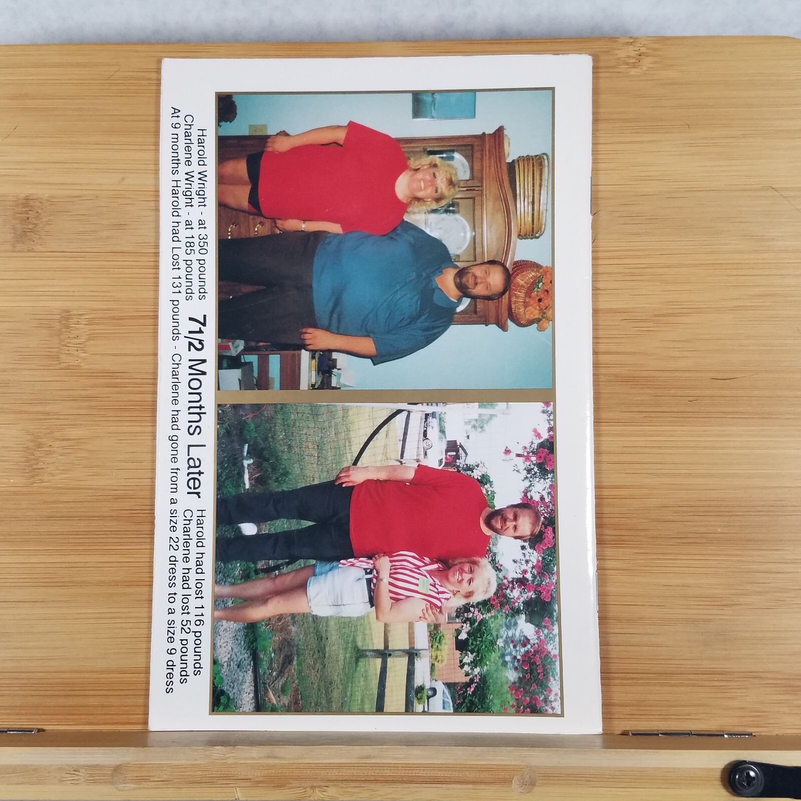 How We Lost 183 Pounds in 9 Months – 1998 Christian Softcover by Harold Wright