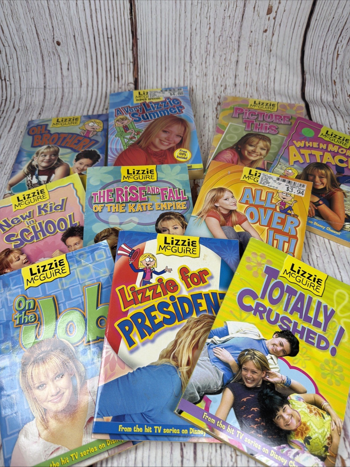 Lizzie Mcguire 2000’s Lot of 10 Paperback Mysteries TV Disney Hillary Duff