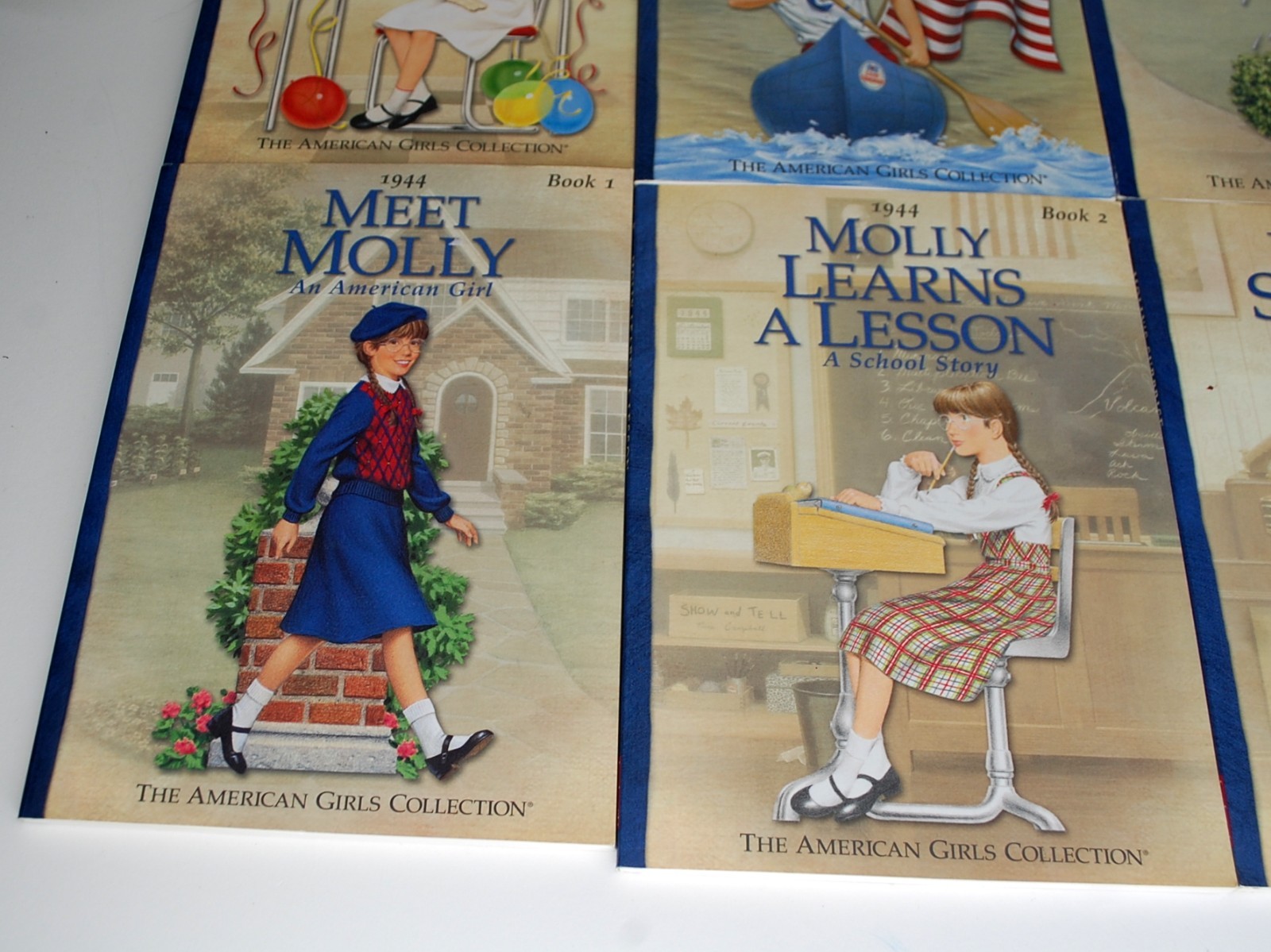American Girl Blue Books 1-6 of the Meet Molly series