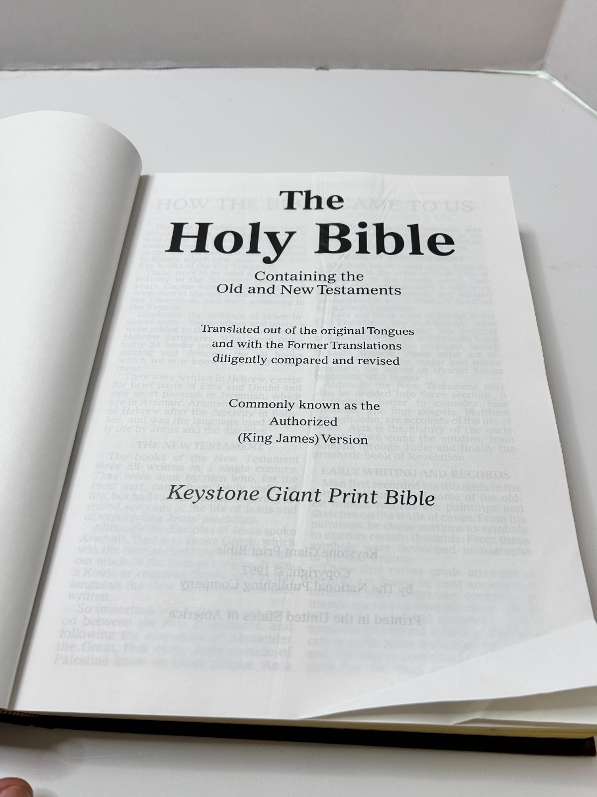 KJV Holy Bible Giant Print Personal Library Edn Reference Dictionary Concordance