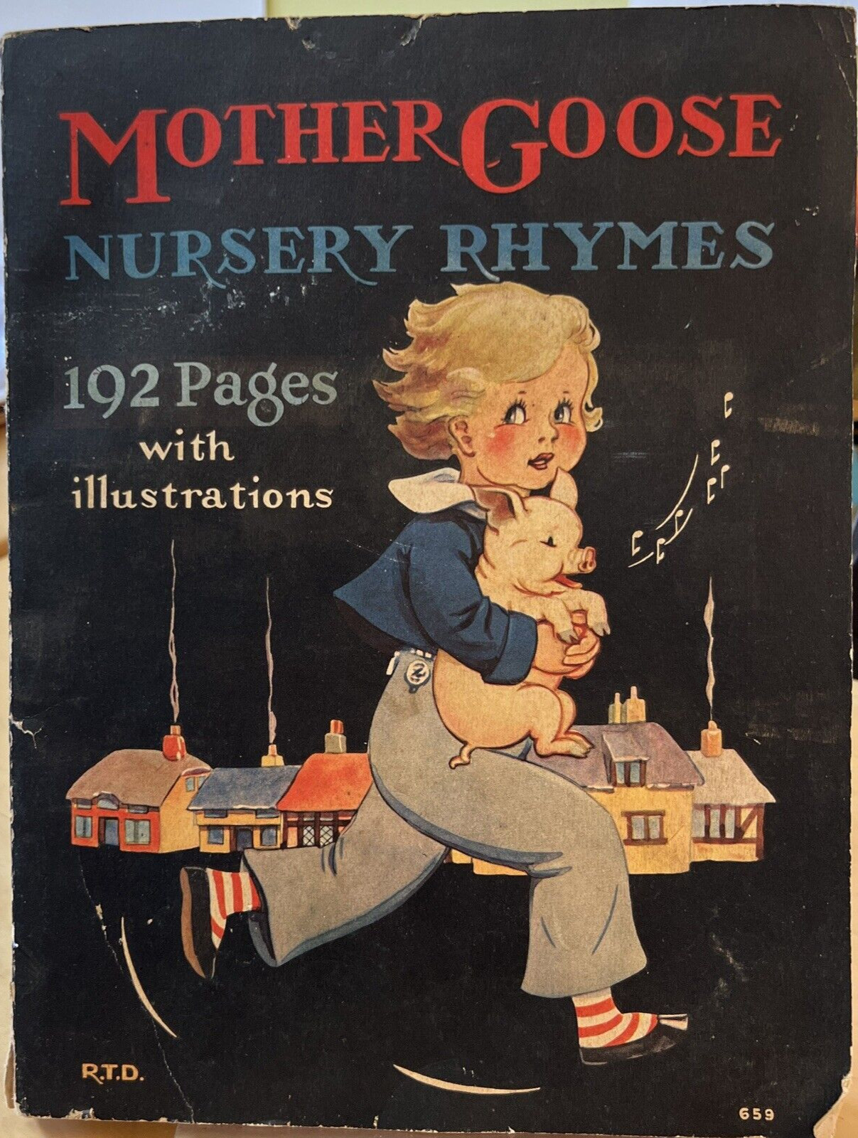 1936 Mother Goose Nursery Rhymes Illustrated Softcover 192 Pages Children’s Lit