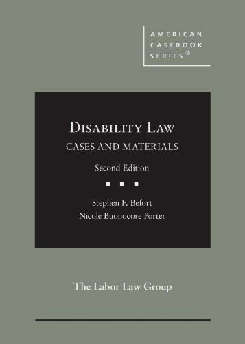 Disability Law: Cases and Materials (American Casebook Series) by Befort, Steph