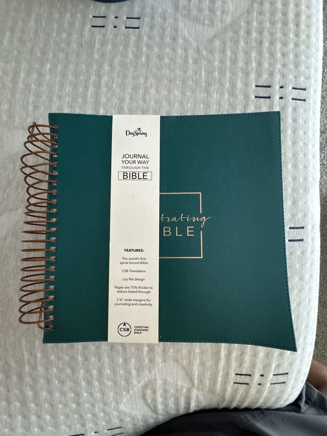 DaySpring CSB Illustrating Bible Faux Leather Spiral-Bound Journal