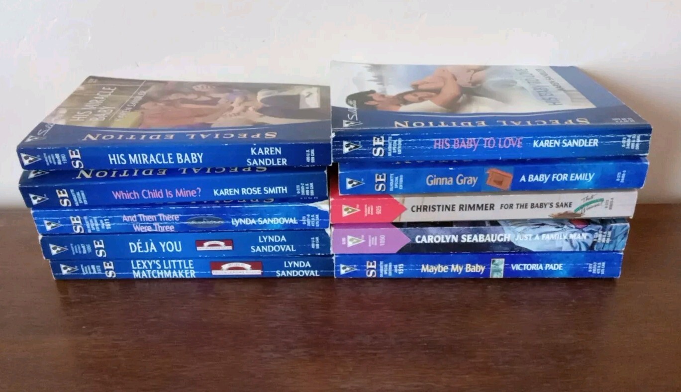 Silhouette Special Edition Paperbacks Lot of 10 “Family Edition” Various Authors