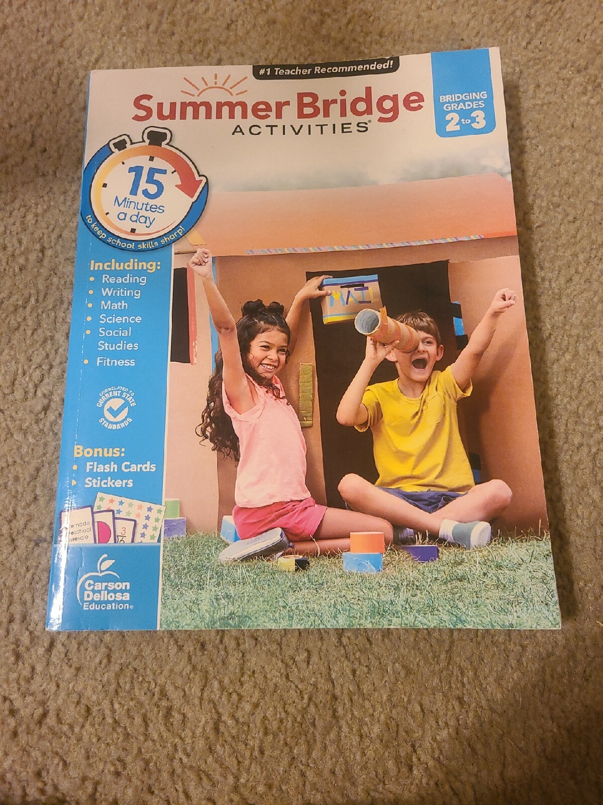 Summer Bridge Activities 2-3 Workbooks, Ages 7-8, Math, Reading Comprehension…
