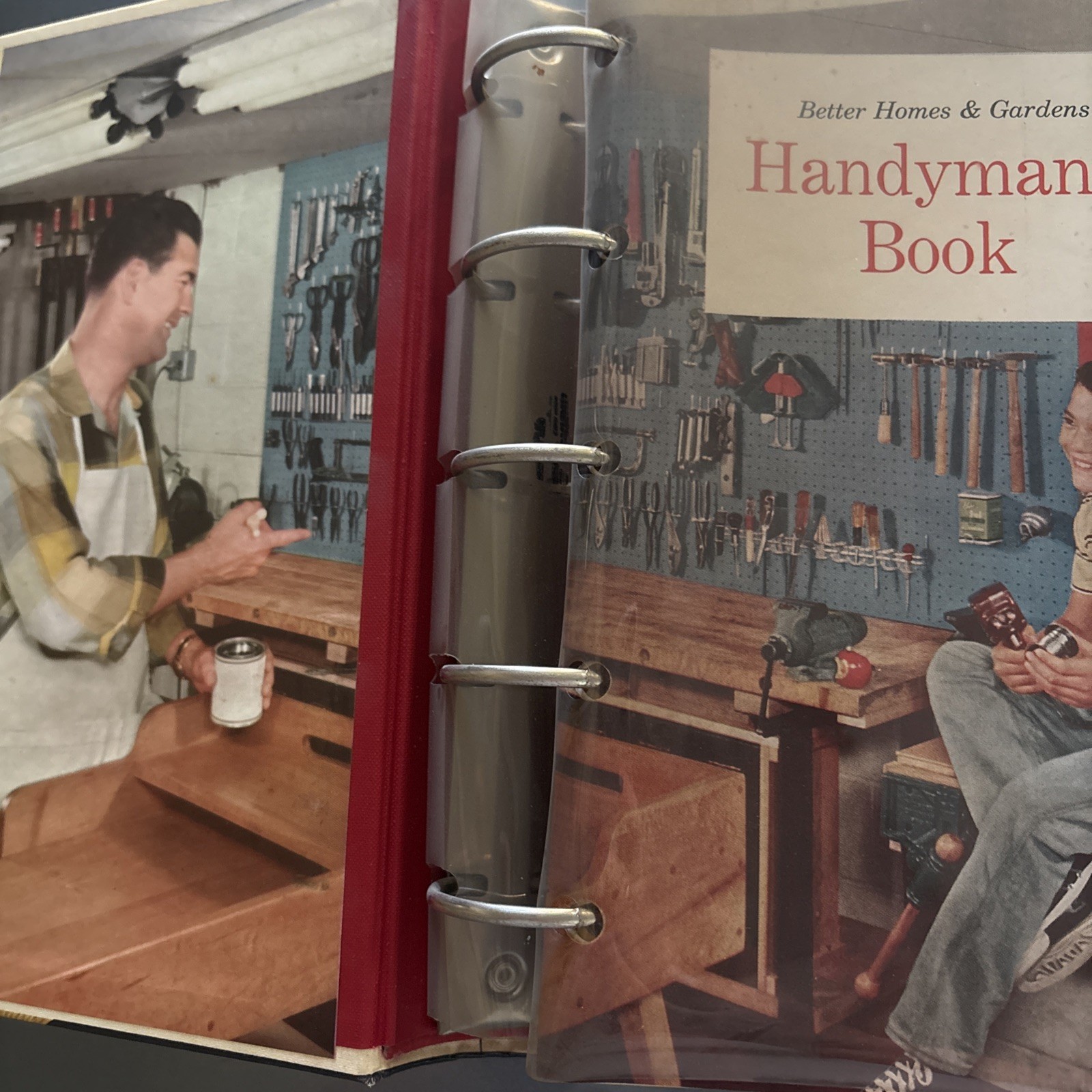Better Homes & Gardens Handyman’s Book 1957 Vintage Hardcover Ring Binder