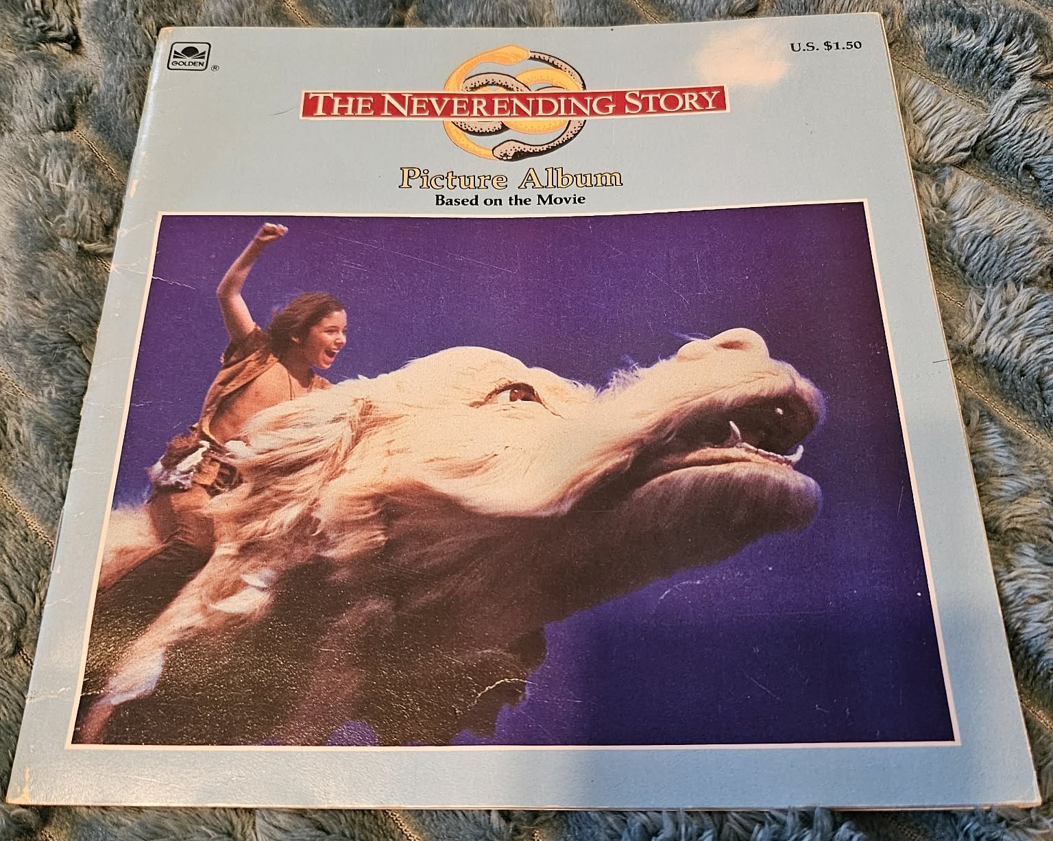 The Neverending Story Movie Picture Album Golden book 1984