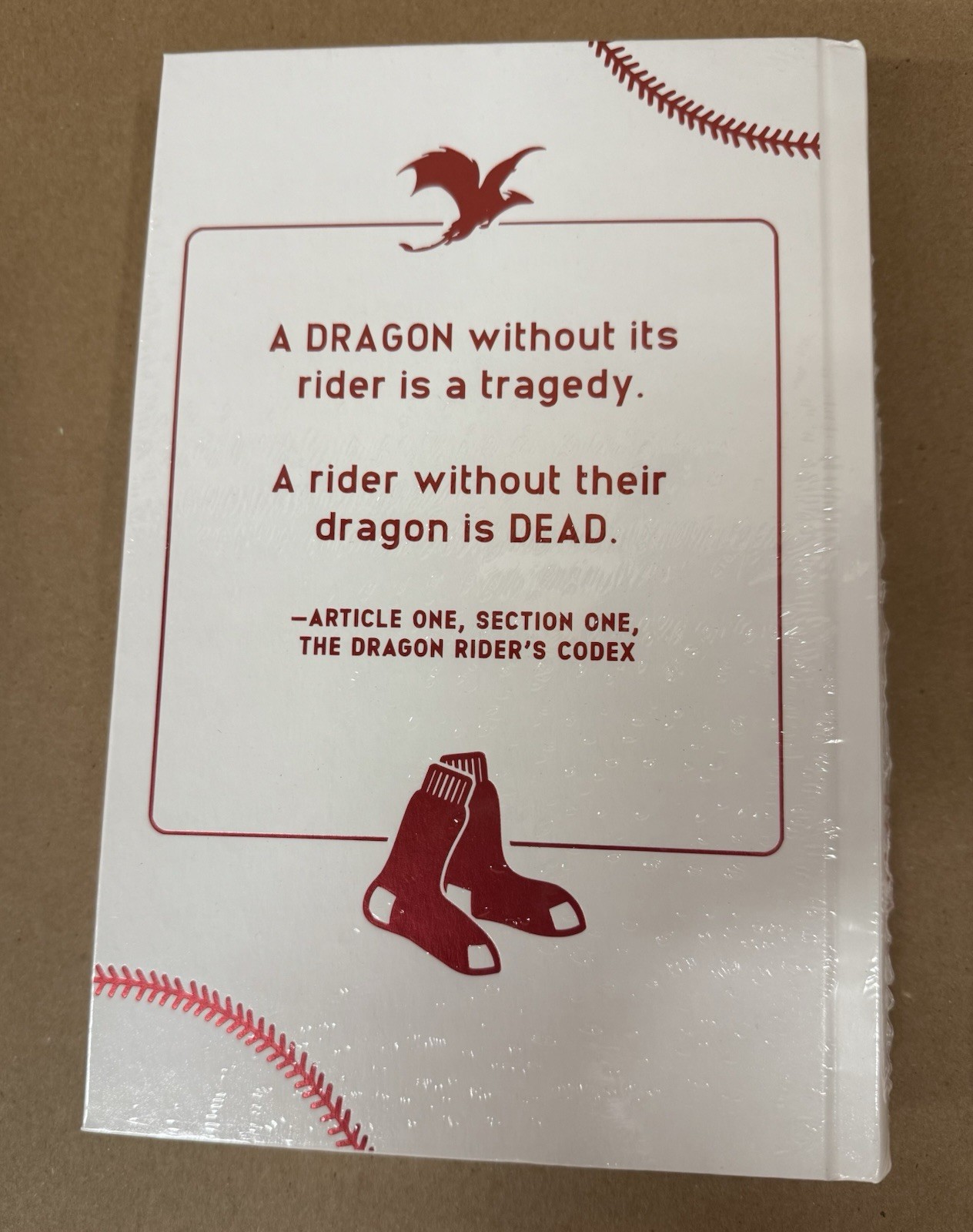 Rebecca Yarros Fourth Wing Limited Edition Book with Auto Plate Signed