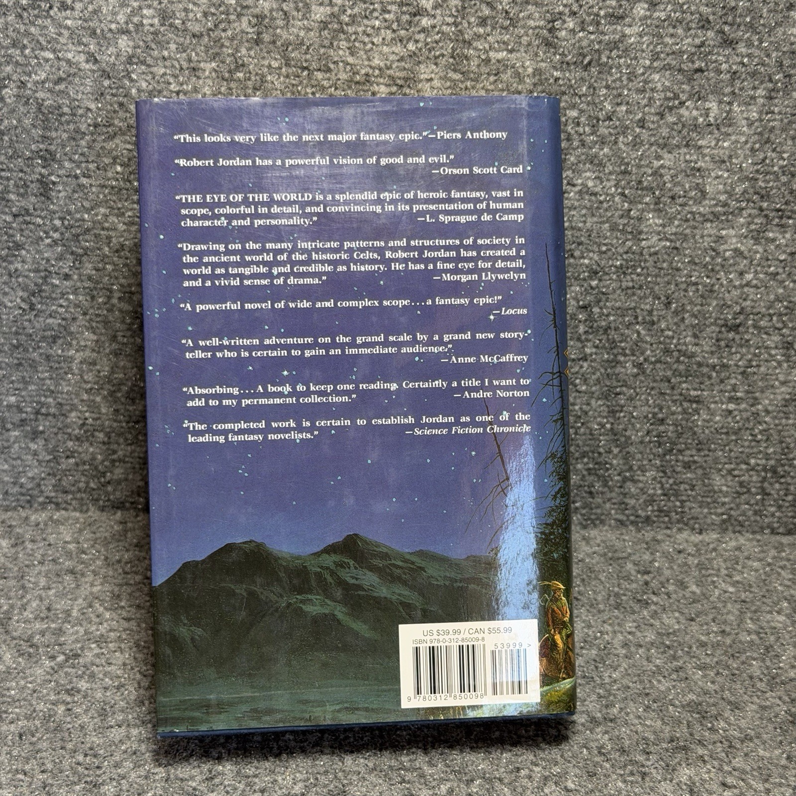 The Eye of the World by Robert Jordan Book Club Edition Vintage Hardback (1990)