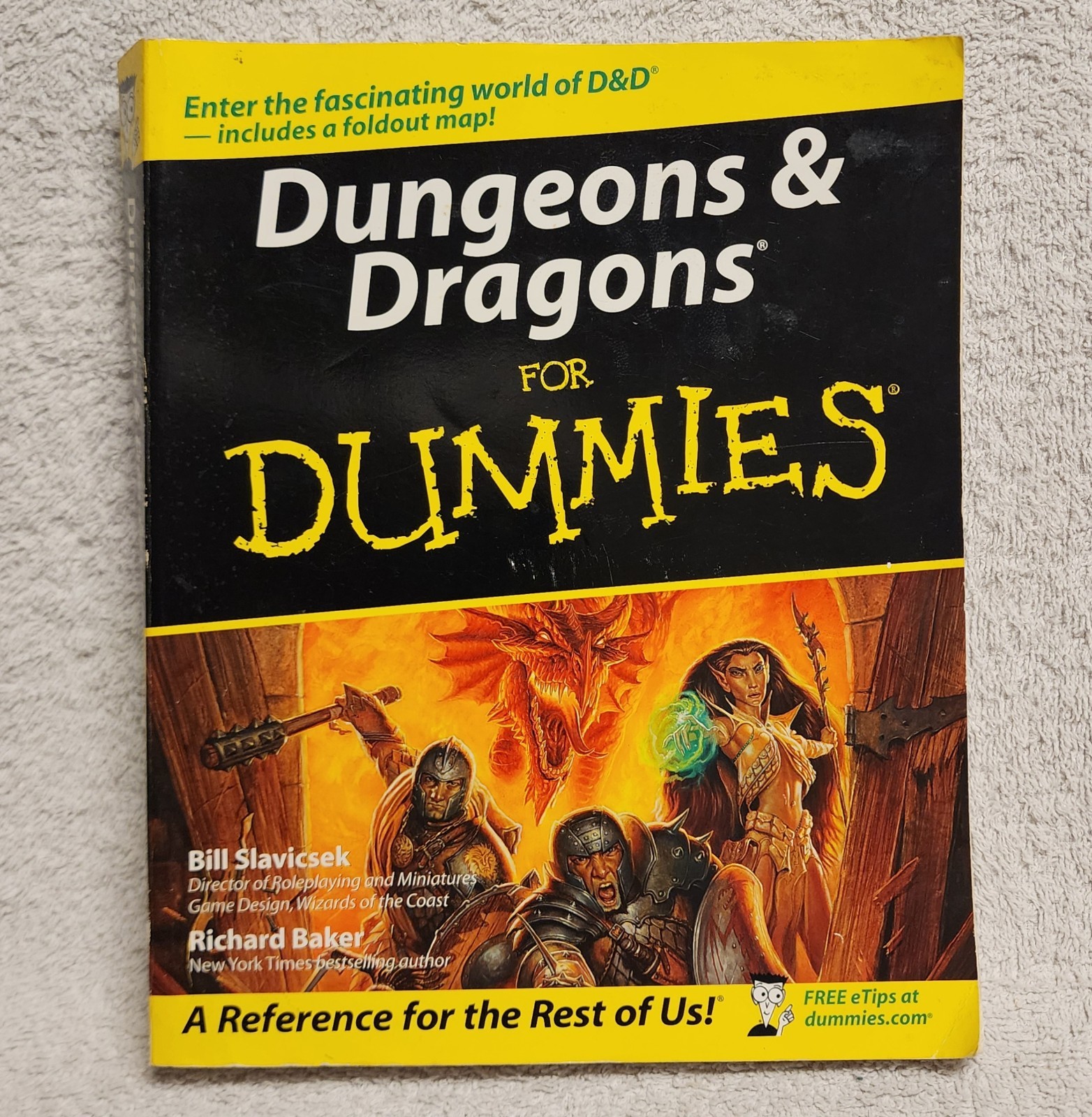 Dungeons & Dragons For Dummies Book D&D RPG Guide Reference Wiley No Map
