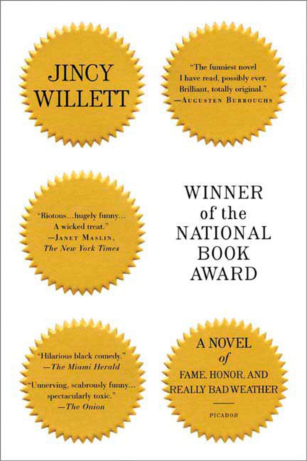 Winner of the National Book Award: A Novel of Fame, Honor, and Really Bad We…