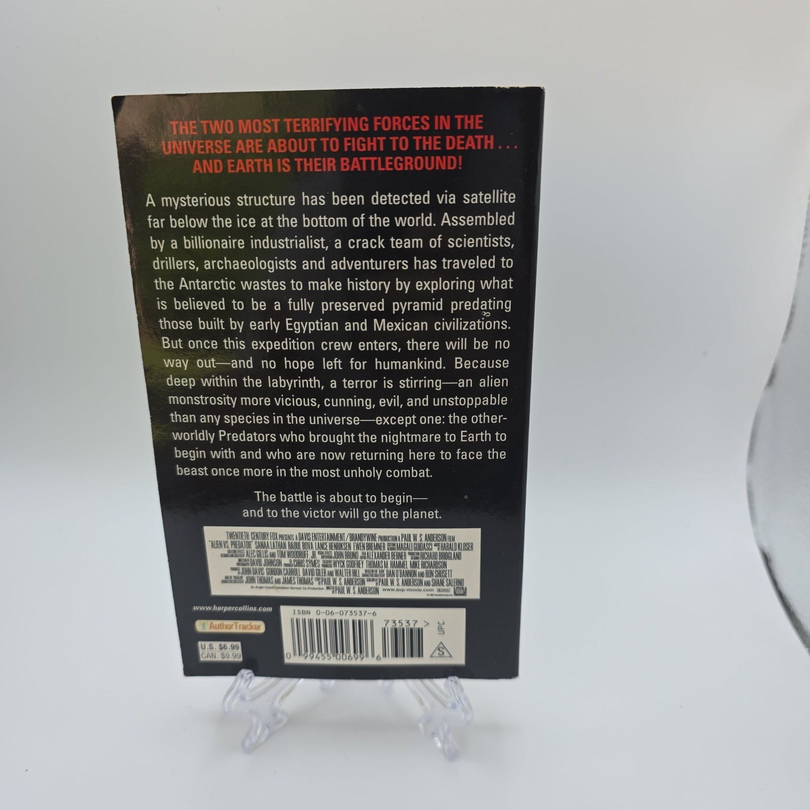 AVP Alien vs Predator Movie Novelization Marc Cerasini 2004 First Edition PB