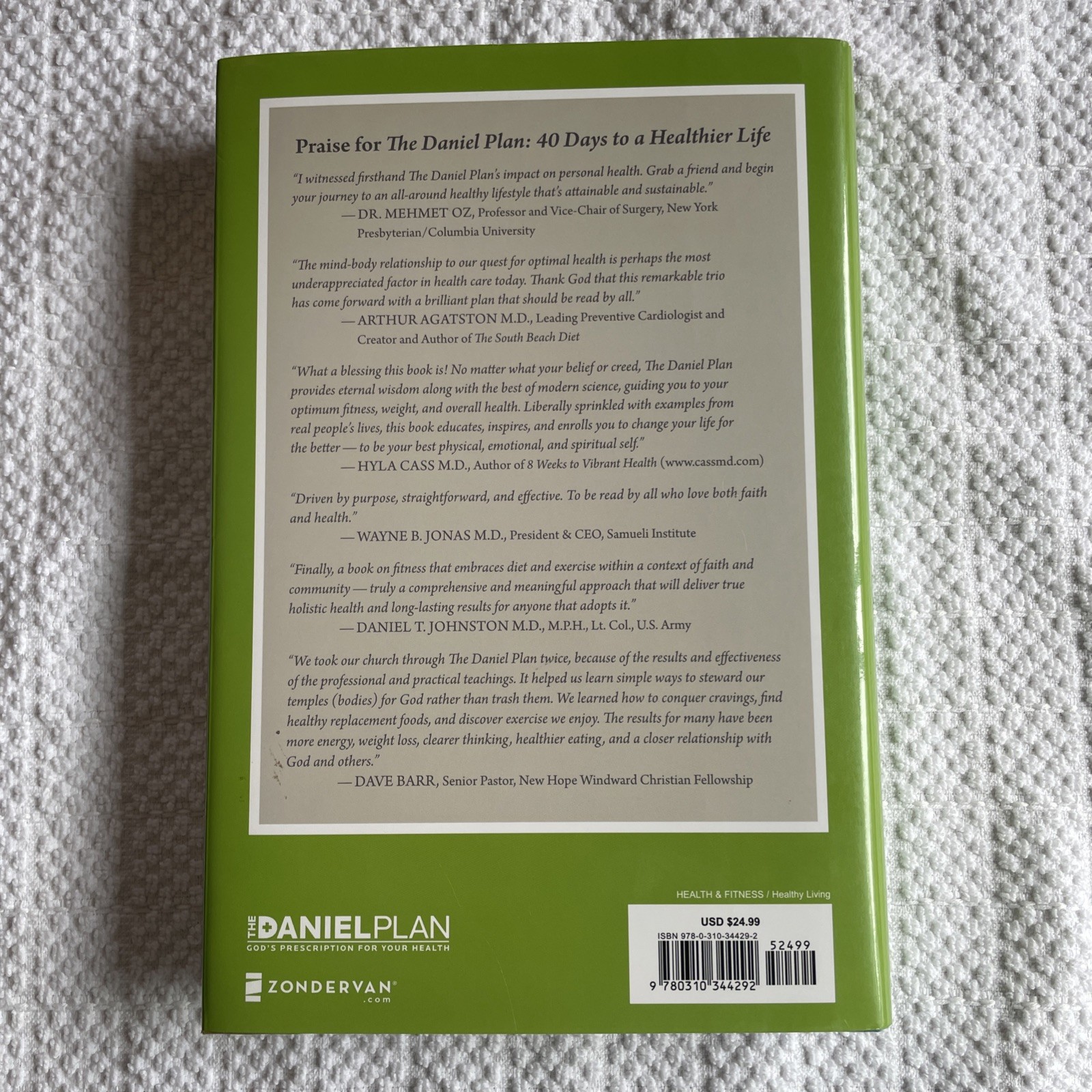 The Daniel Plan Ser.: The Daniel Plan : 40 Days to a Healthier Life by Daniel G.
