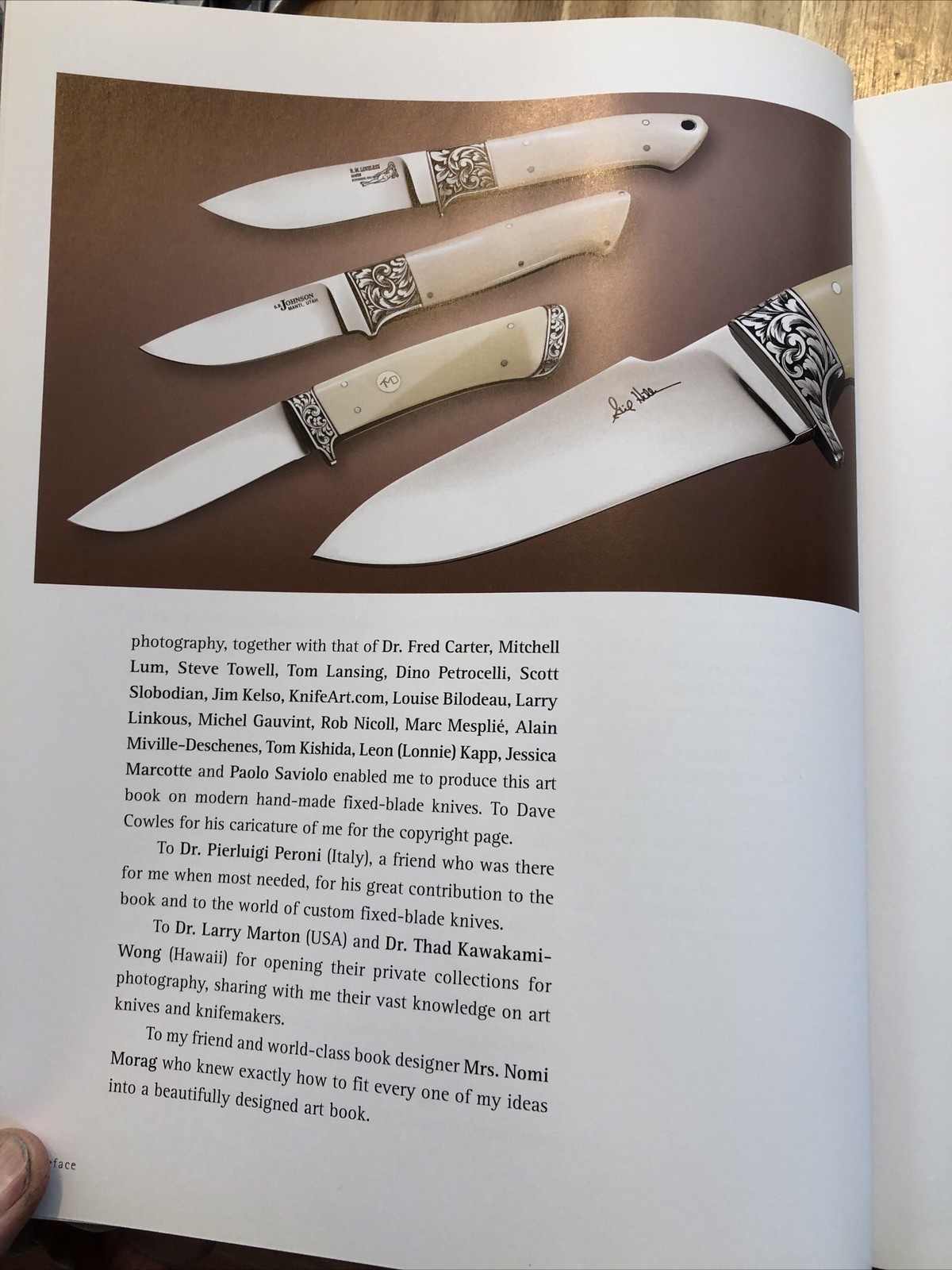 Art and Design in Modern Custom Fixed-Blade Knives Darom knife collector book