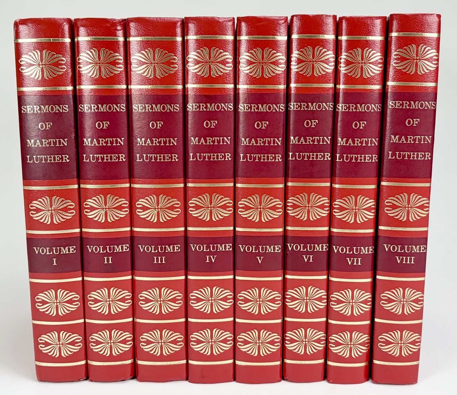 Sermons of Martin Luther Complete 8 Volume Set Baker Book House – 1983 Printing