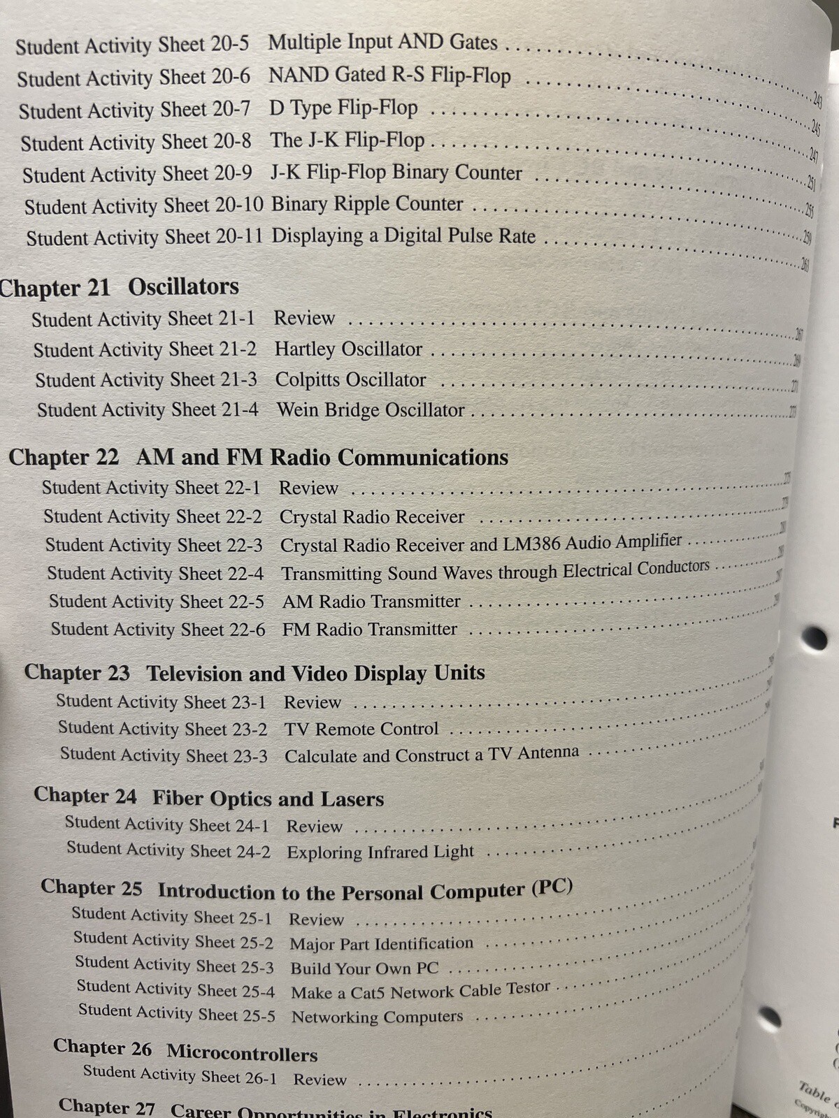 Study Guide with Laboratory Activities – Electricity & Electronic Workbook