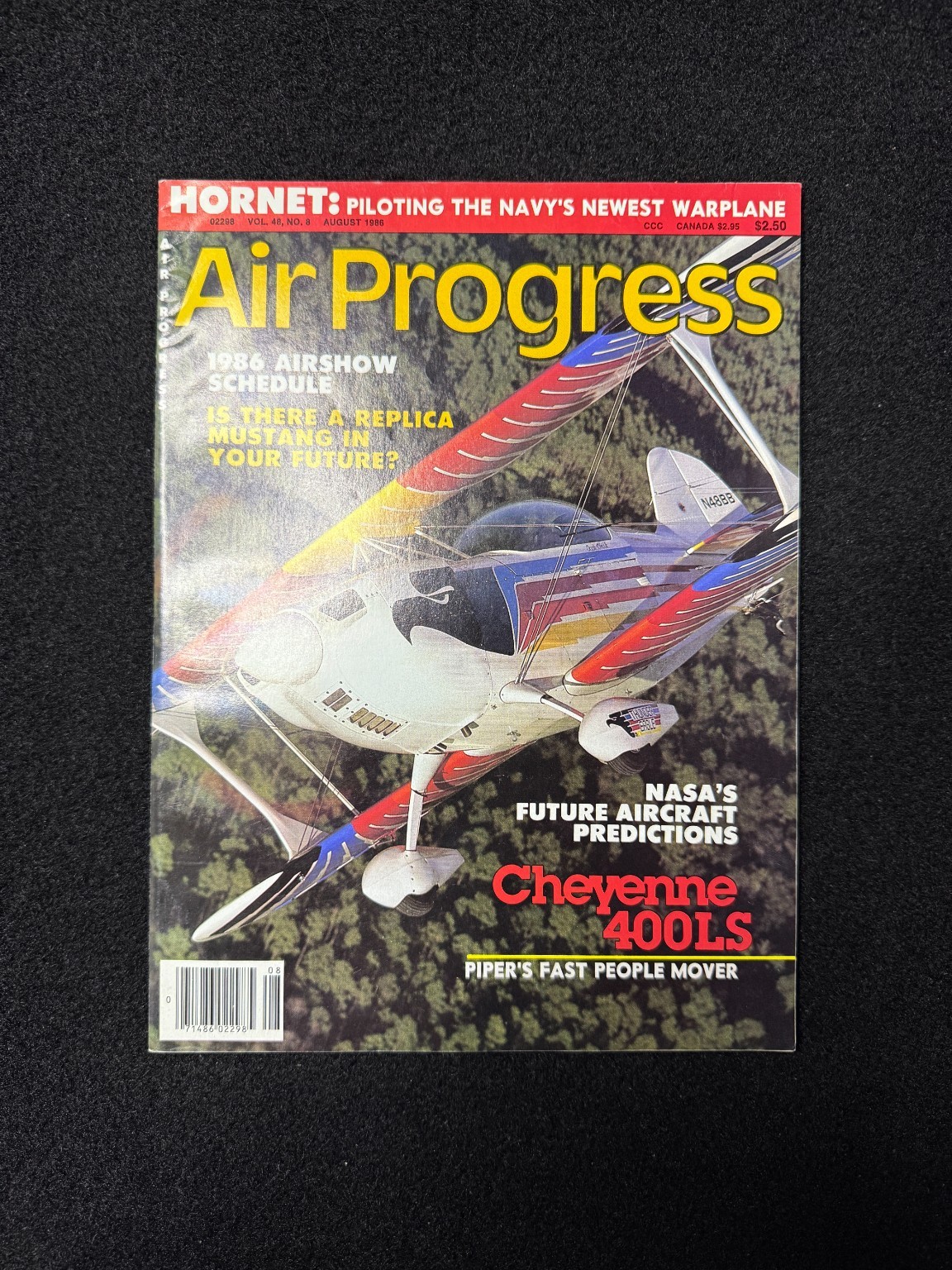 Air Progress Magazine August 1986 F/A-18 Hornet Cheyenne 400LS NASA Aircraft