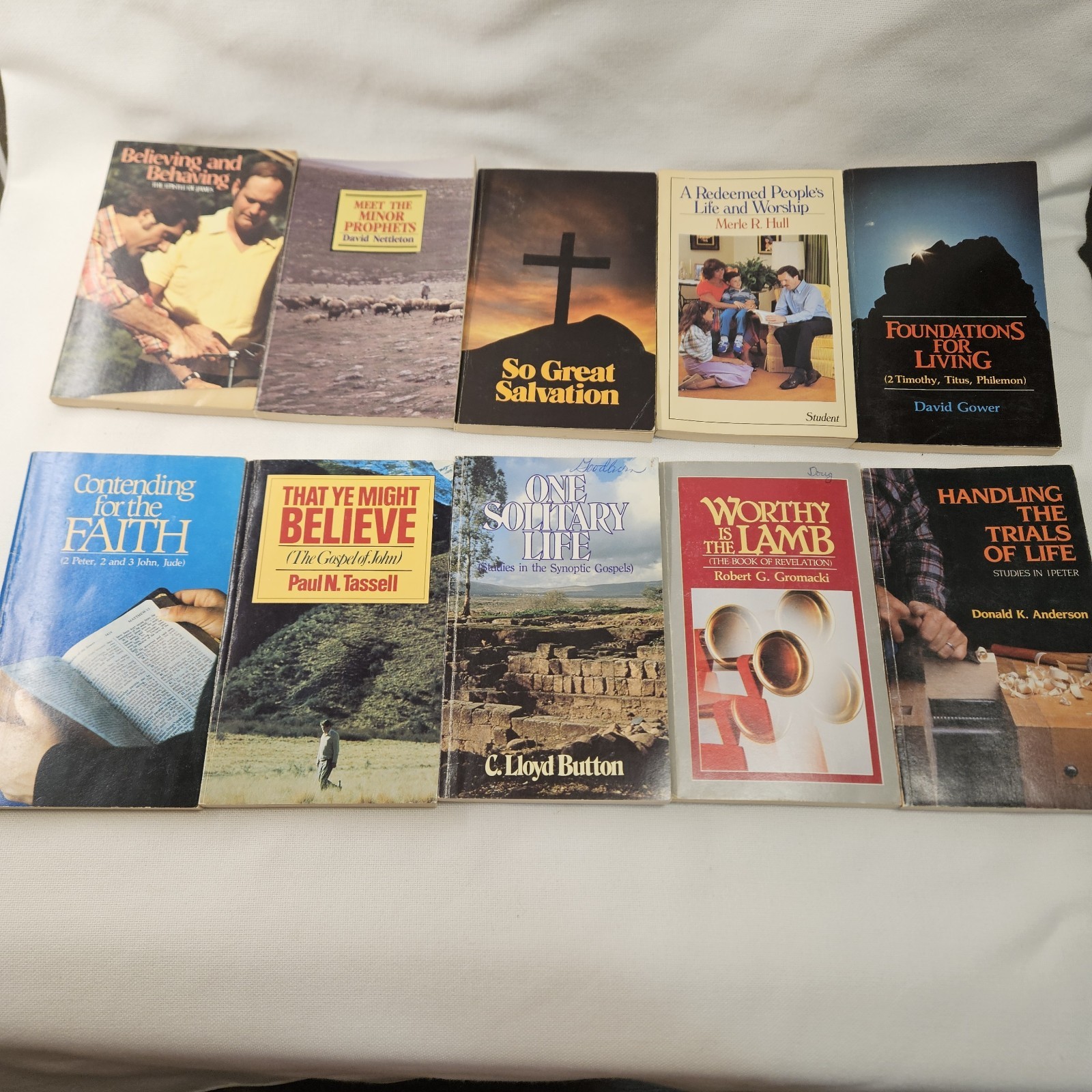 Lot of 10 Bible Study Books Regular Baptist Press Commentary Theology Learning