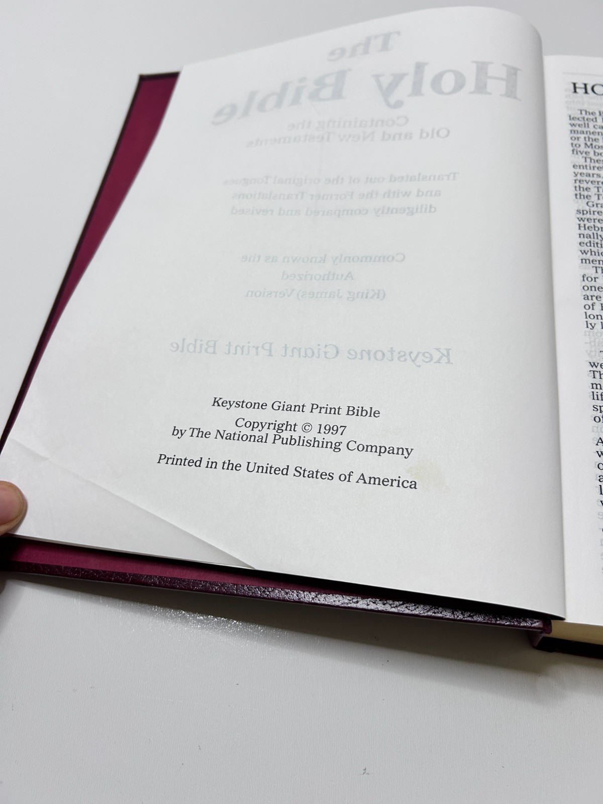 KJV Holy Bible Giant Print Personal Library Edn Reference Dictionary Concordance