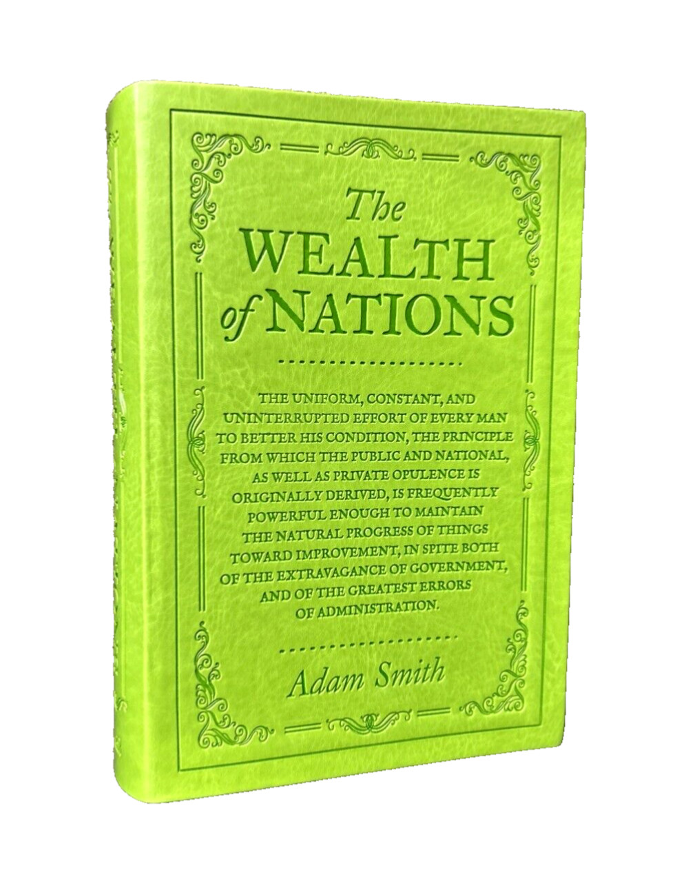 ❤THE WEALTH OF NATIONS by Adam Smith Faux Leather Flexi Bound Book NEW