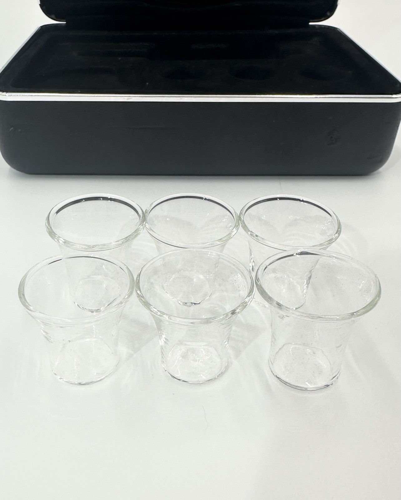 Legacy Portable Communion Set 6 Glasses Stainless Steel Host Wine Set Last Right