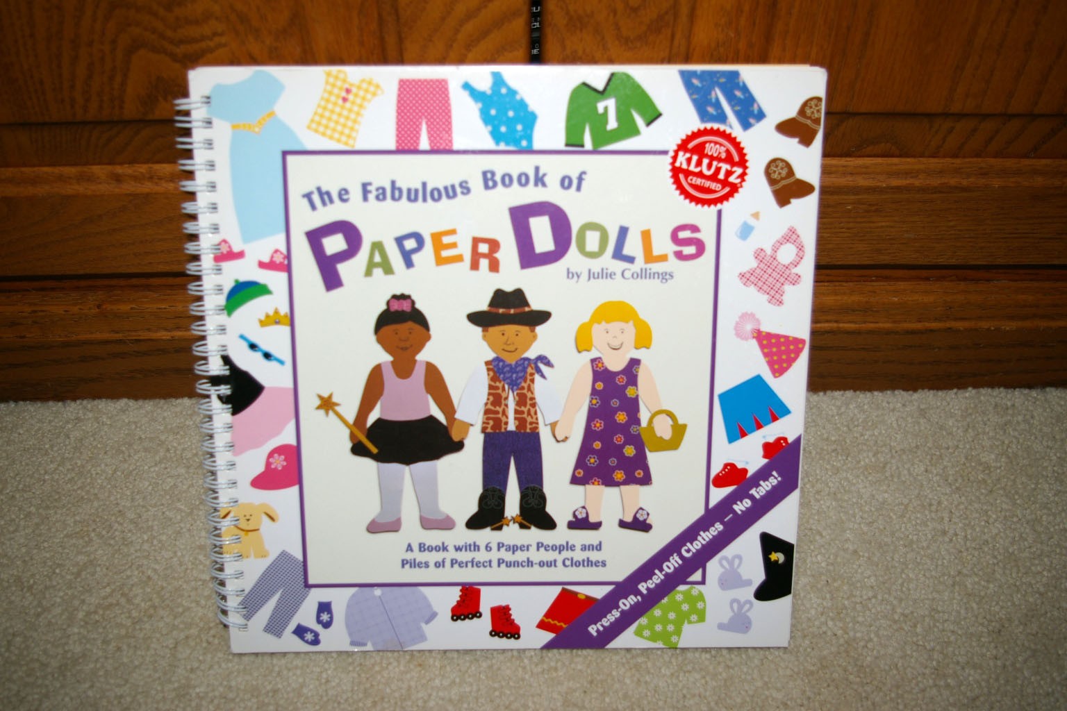 THE FABULOUS BOOK OF PAPER DOLLS by Julie Collings A Klutz Book Spiral BRAND NEW