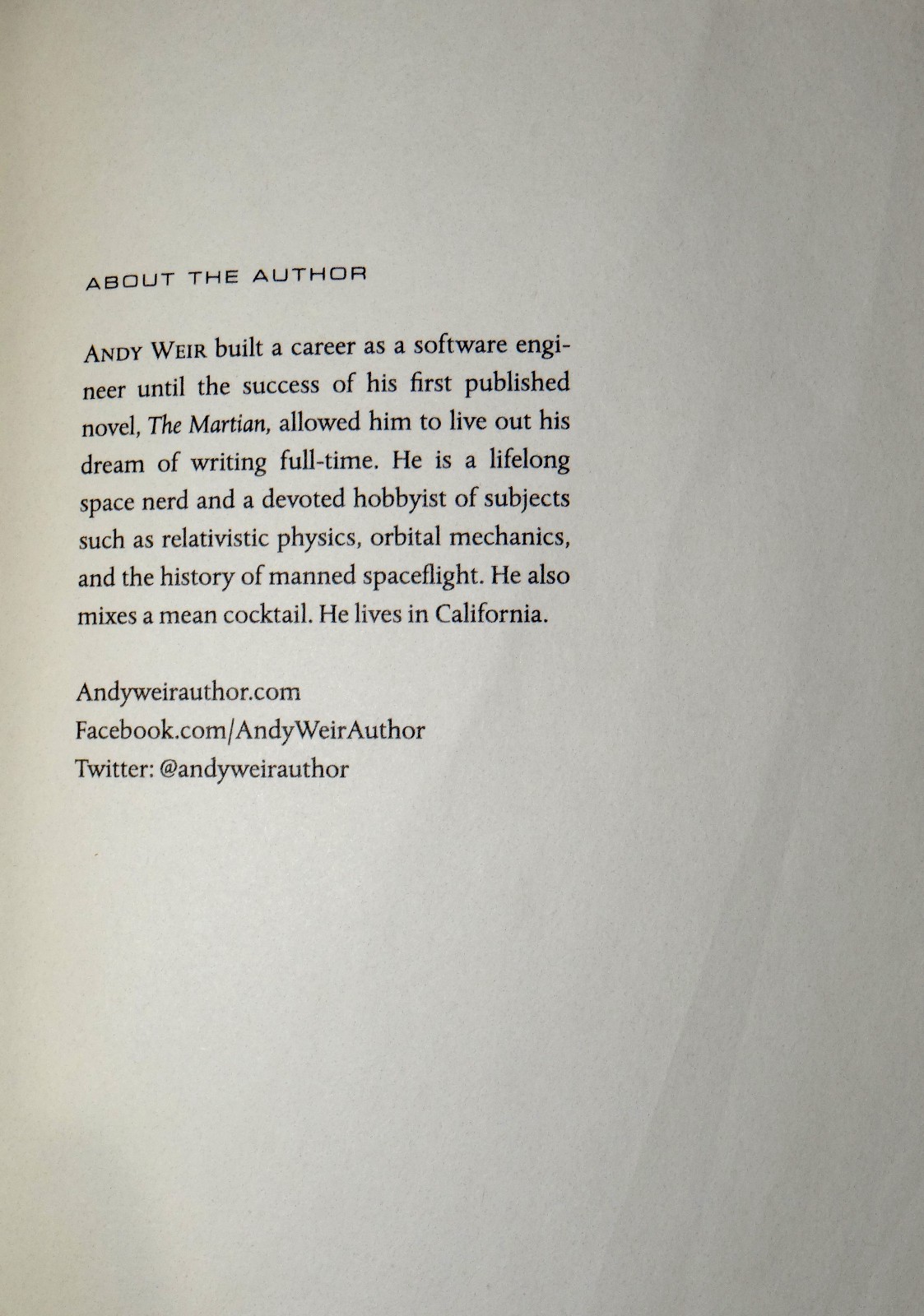 Andy Weir Project Hail Mary Advance Reader’s Copy Uncorrected Proof Good