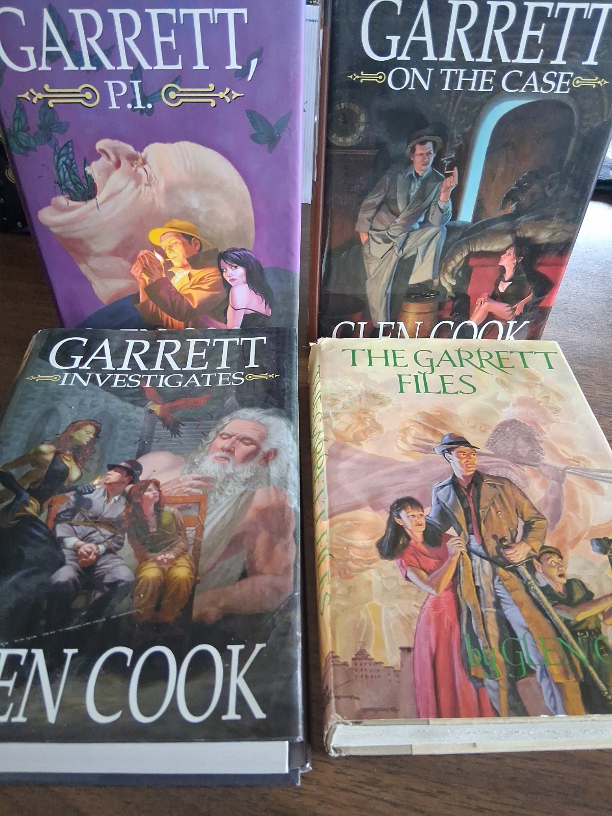 Glen Cook Lot Of 4 HC DJ Garrett PI On The Case Investigates Files