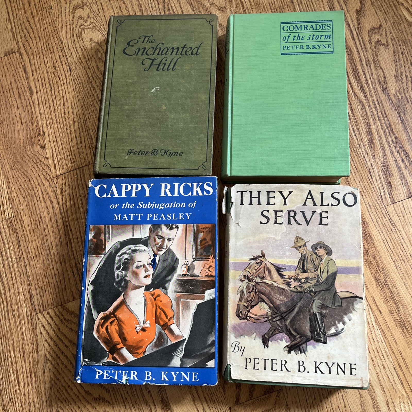 Lot 4 Vtg Peter B. Kyne Novels 1910s-1930s HC Comrade Cappy Enchanted Also Serve