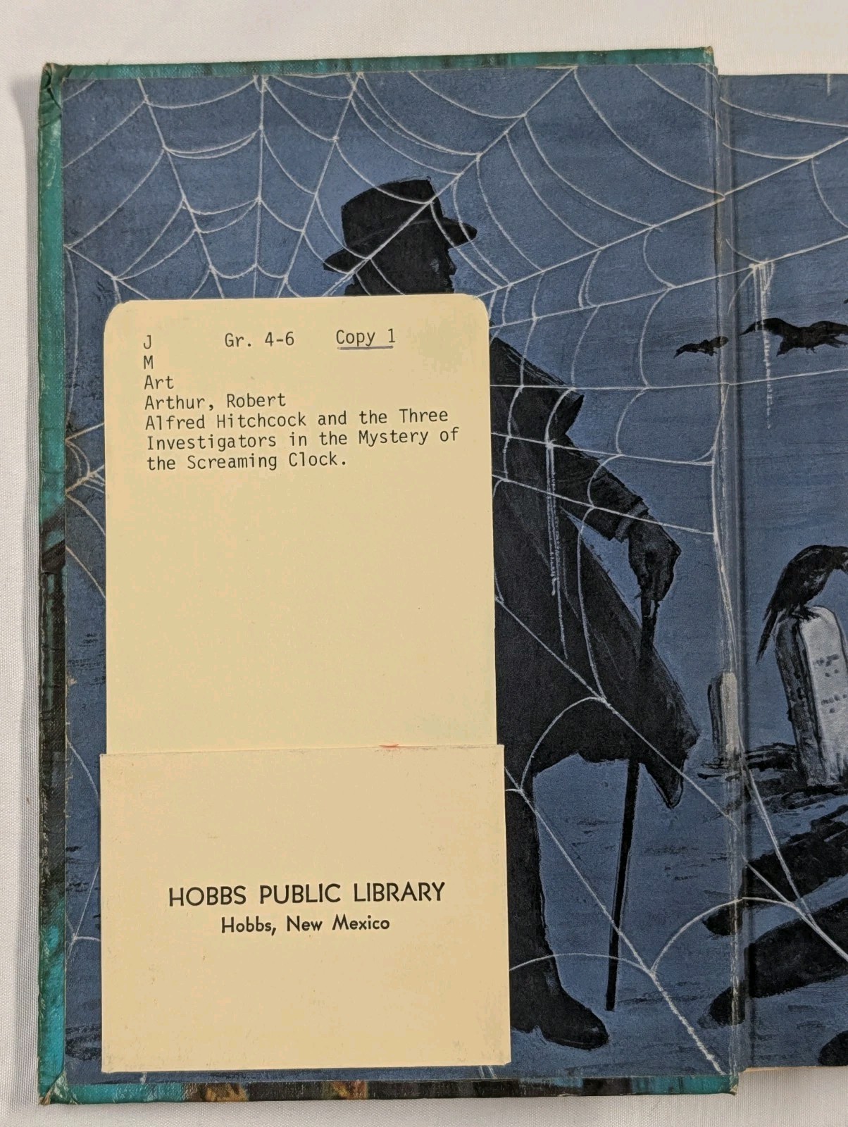 1968 Three Investigators #9 Mystery Screaming Clock Hitchcock Ex-Library HC