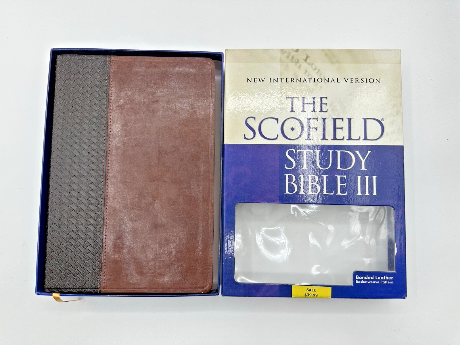 Oxford NIV Scofield Study Bible III Red Letter Brown Bonded Leather w/ Box