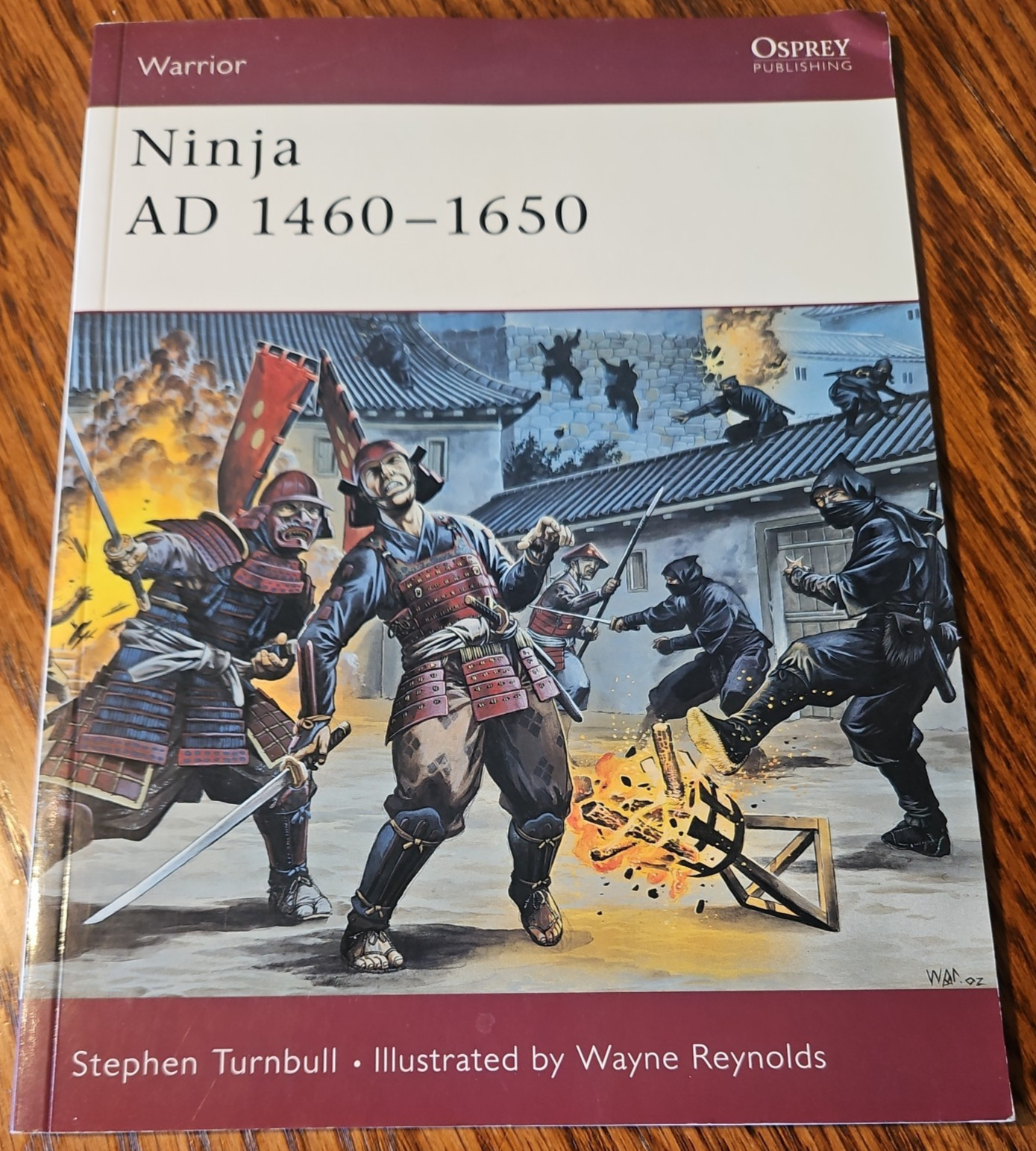 Warrior Series No. 64 Ninja AD 1460-1650 – Pre Owned – Minor Corner Ding