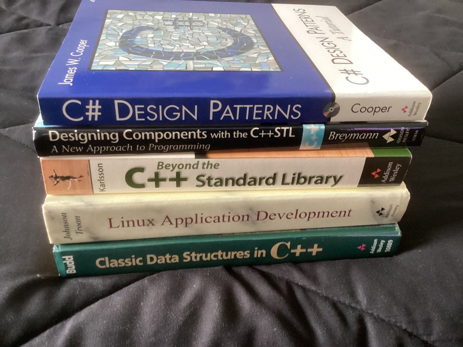 Addison Wesley Lot of 5 Books C++, Linux