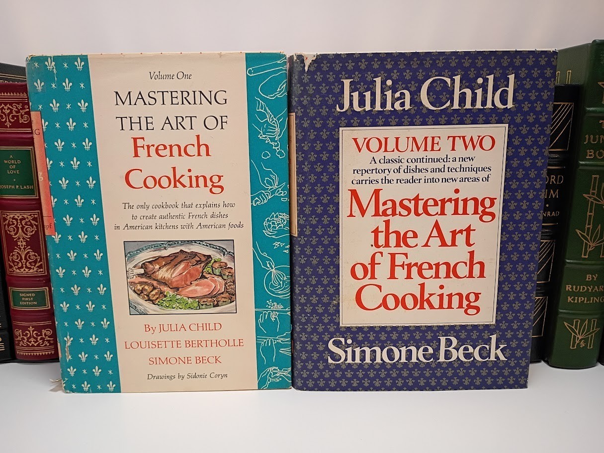 Mastering Art French Cooking Julia Child Beck Bertholle 2 Vol Set Knopf HC DJ VG