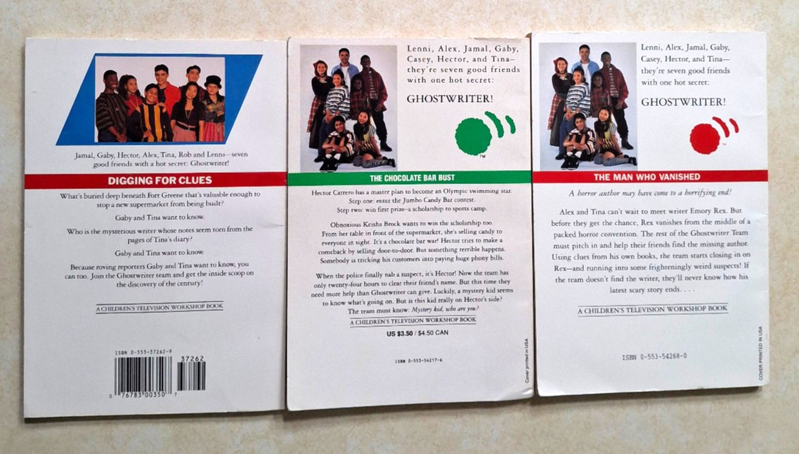Ghostwriter PBS Books Lot Paperbacks Novels TV Show Series 1990s Vintage CTW