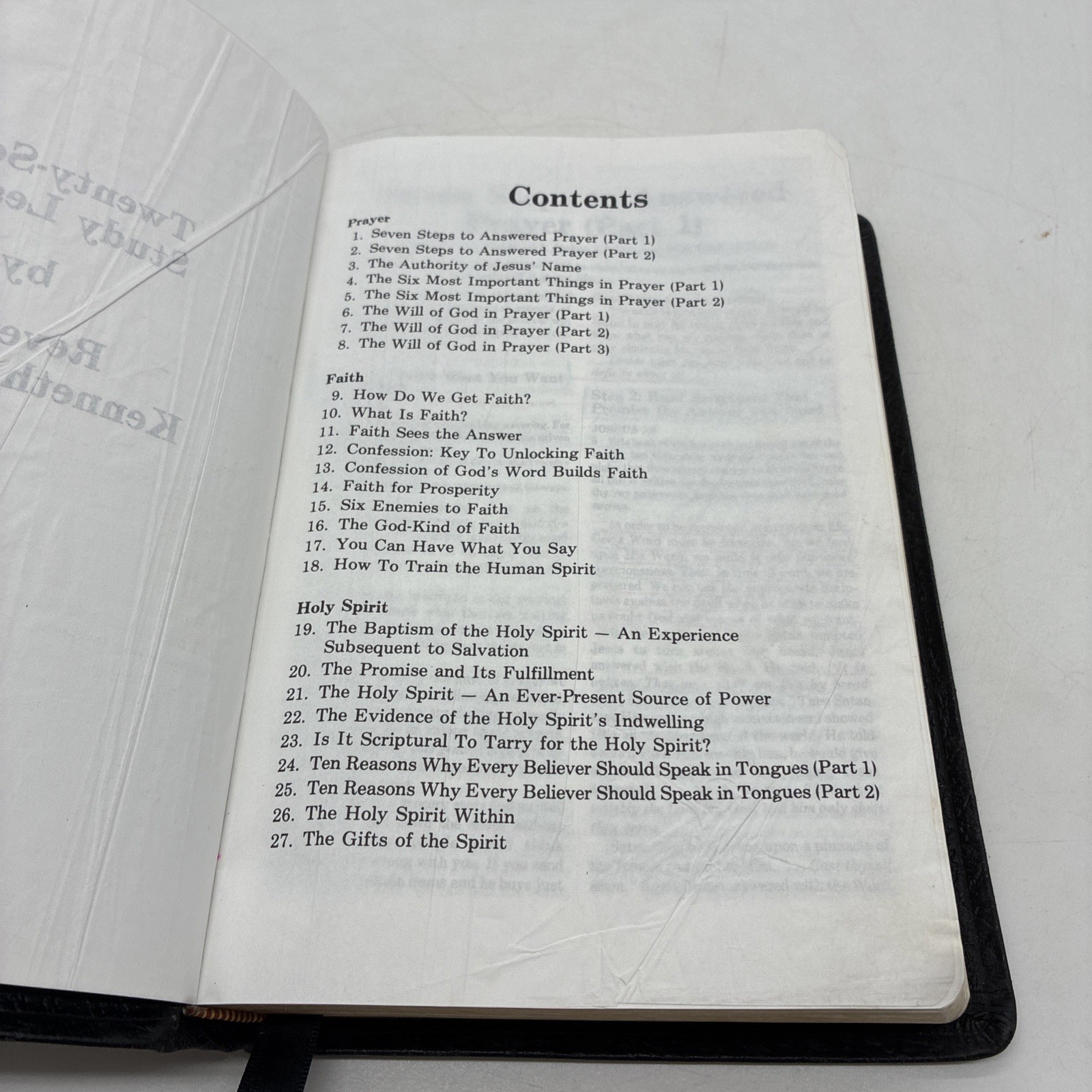 KJV Rhema Study Bible Kenneth Hagin Calfskin Leather King James Red Letter 1985
