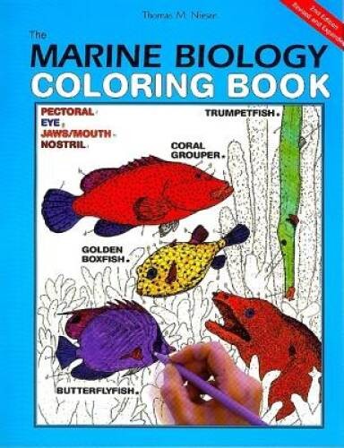 The Marine Biology Coloring Book, Second Edition – Paperback – GOOD