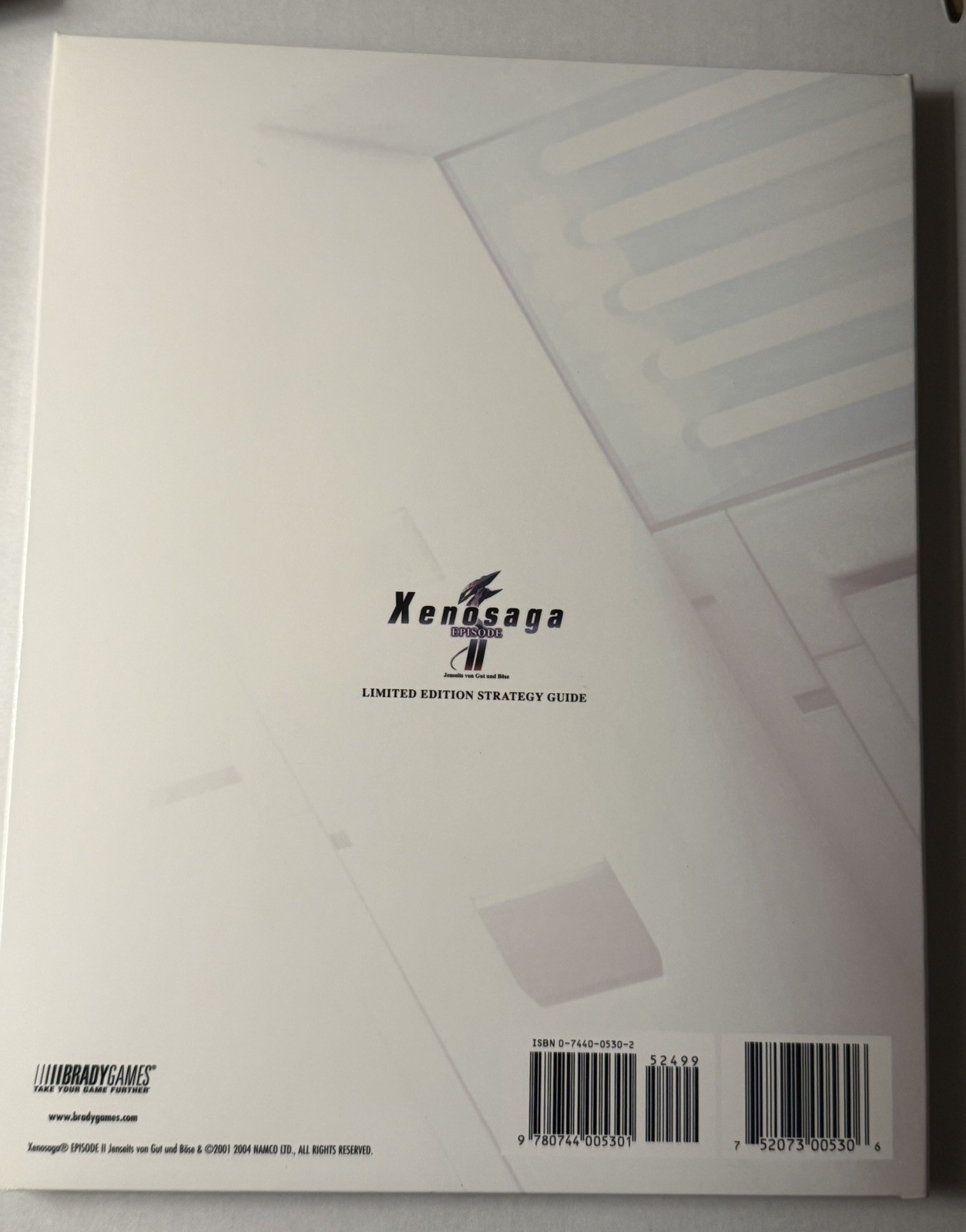 Xenosaga Episode II Limited Edition Strategy Guide w/ Poster & CD Brady Games