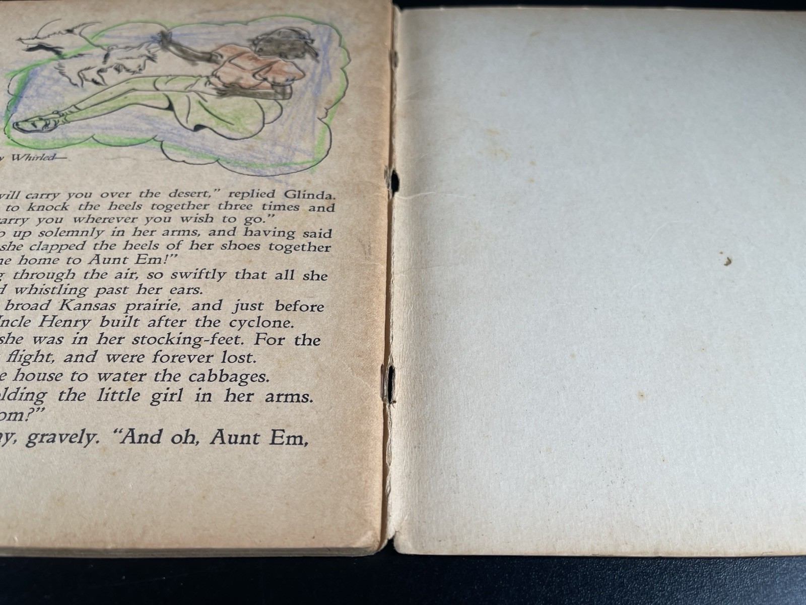 1939 The Story of The Wizard of OZ picture book Whitman USA 48 pages vintage B&W