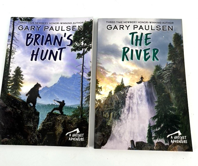 Hatchet Adventure BRIAN’S HUNT & THE RIVER by Gary Paulsen Brian’s Saga Set of 2