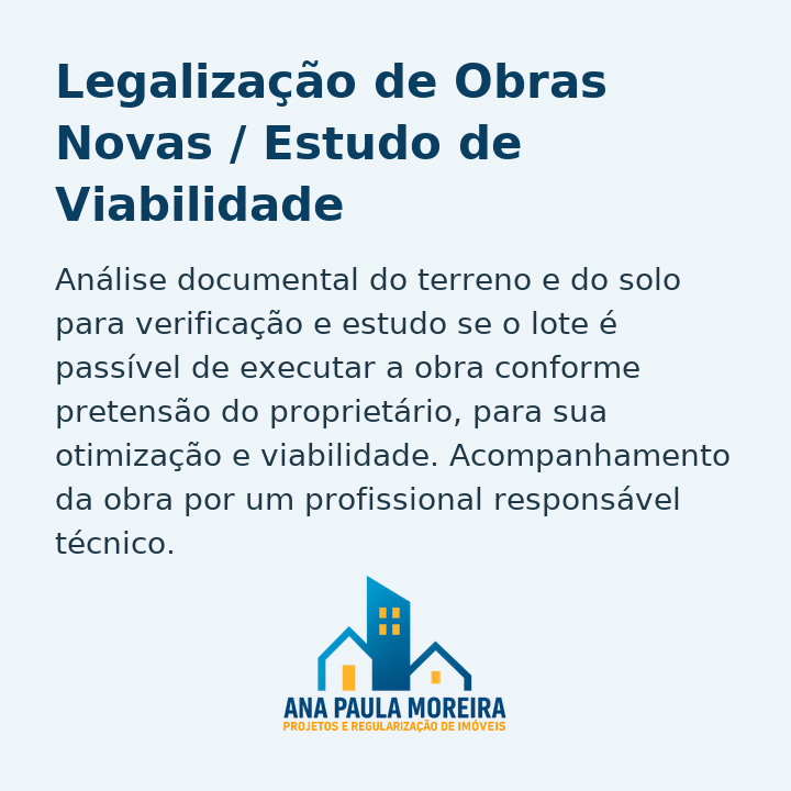 Regularização de Obras Já Executadas
